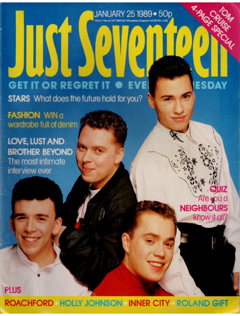 Just Seventeen Magazine 25th January 1989