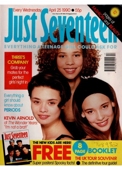 Just Seventeen Magazine 25th April 1990 Just Seventeen Magazine 25th April 1990