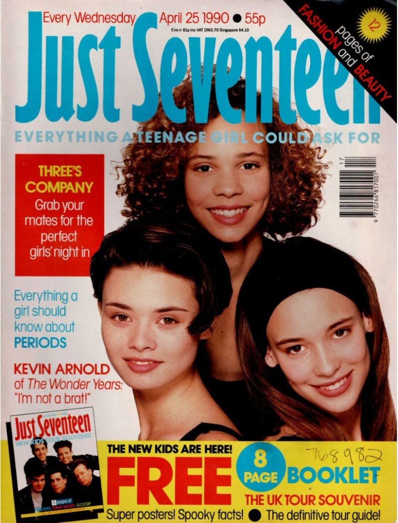 Just Seventeen Magazine 25th April 1990