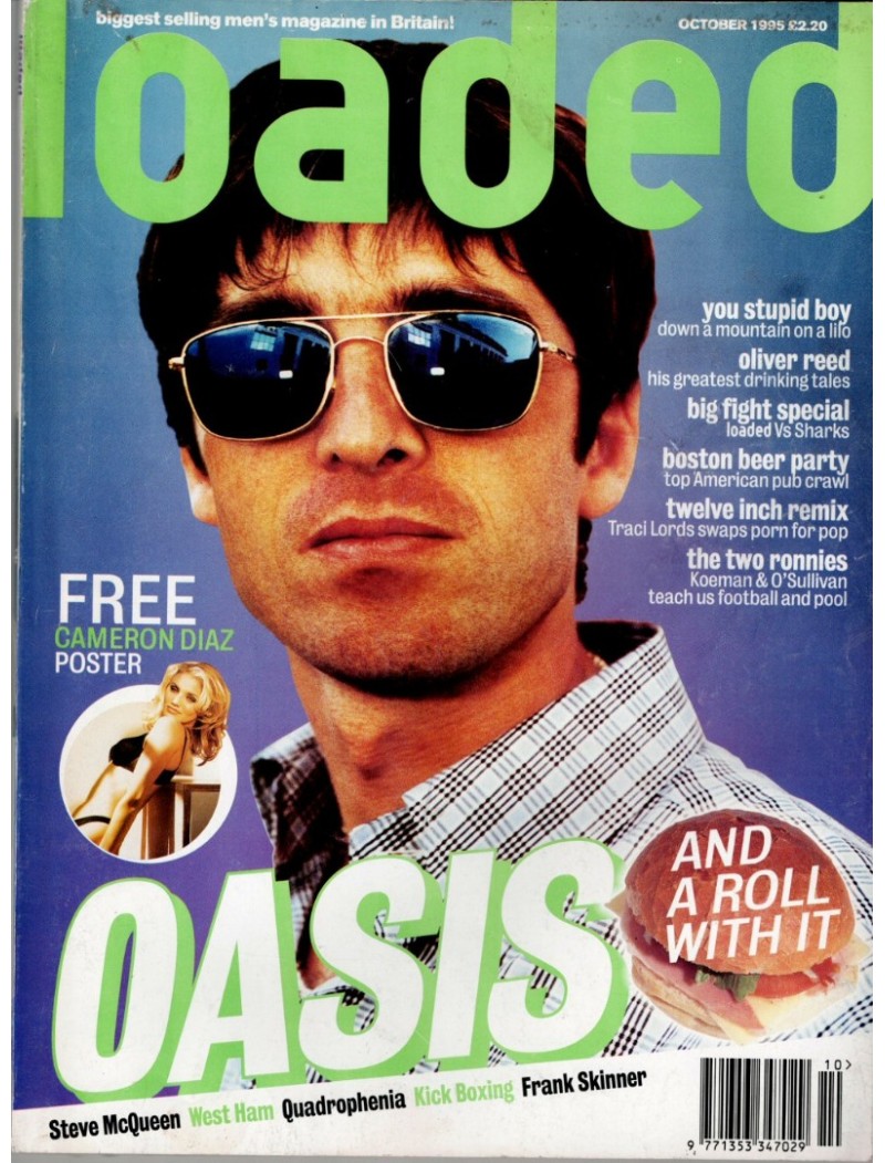 Loaded Magazine October 1995 Liam Gallagher Cover