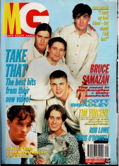 My Guy Magazine 23rd July 1994 Take That Cover My Guy Magazine 23rd July 1994 Take That Cover