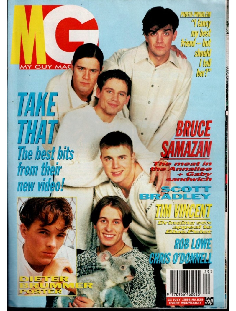 My Guy Magazine 23rd July 1994 Take That Cover