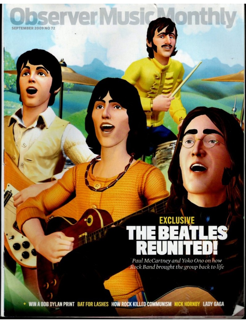 Observer Music Monthly Magazine September 2009 The Beatles Reunited