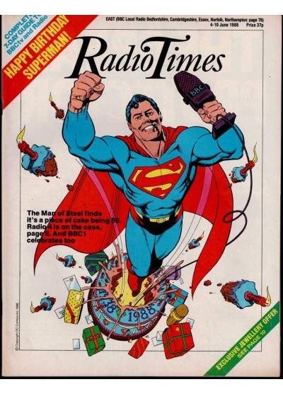 Radio Times Magazine 4th June 1988 Superman Radio Times Magazine 4th June 1988 Superman