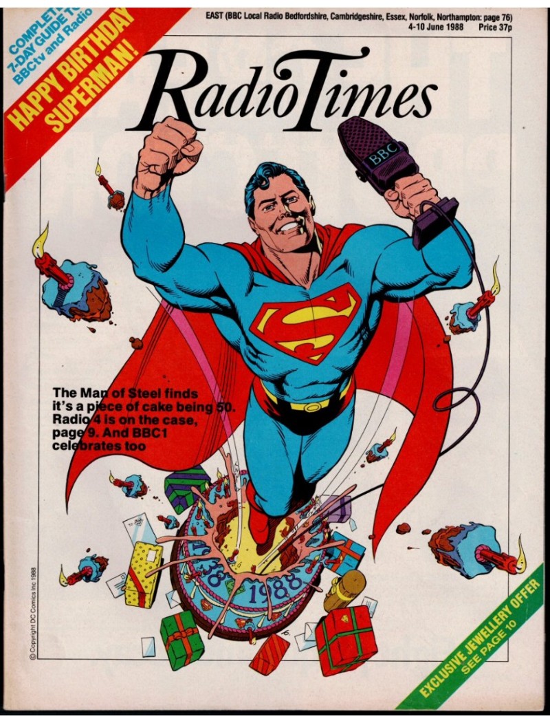 Radio Times Magazine 4th June 1988 Superman