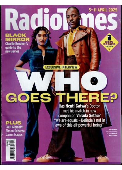 Radio Times April 2025 Doctor Who Ncuti Gatwa Varada Sethu Dr Who Subscriber Radio Times April 2025 Doctor Who Ncuti Gatwa Varada Sethu Dr Who Subscriber
