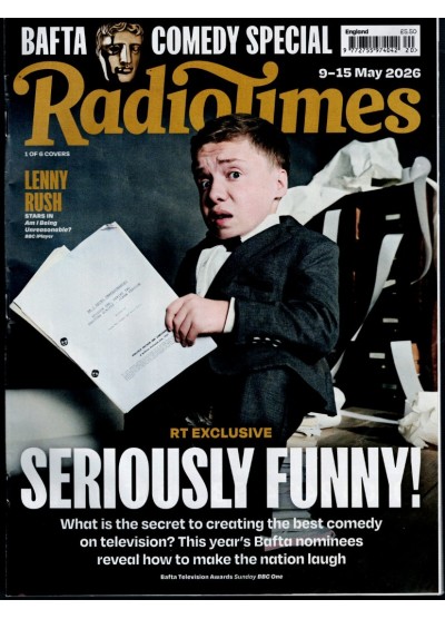 Radio Times Magazine 9th May 2026 Lenny Rush Bafta Comedy Special Sarah Beeny Radio Times Magazine 9th May 2026 Lenny Rush Bafta Comedy Special Sarah Beeny