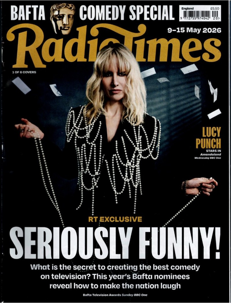 Radio Times Magazine 9th May 2026 Lucy Punch Bafta Comedy Special Sarah Beeny