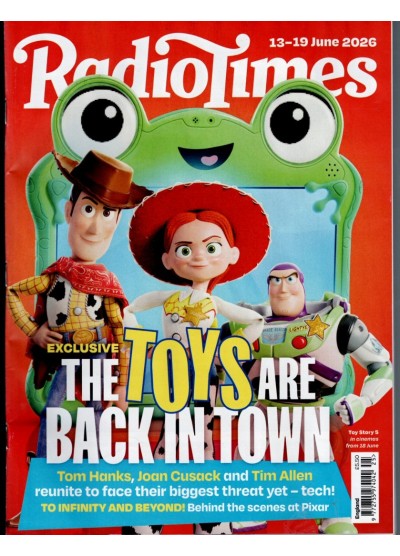 Radio Times 13th June 2026 Toy Story 5 Tom Hanks John Cusack Tim Allen Radio Times 13th June 2026 Toy Story 5 Tom Hanks John Cusack Tim Allen
