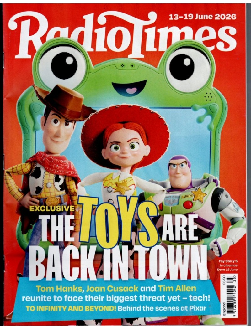 Radio Times 13th June 2026 Toy Story 5 Tom Hanks John Cusack Tim Allen