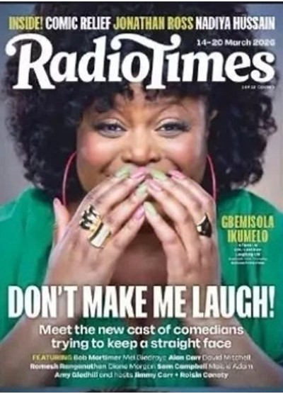Radio Times Magazine 14th March 2026 - Gbemisola Ikumelo cover Radio Times Magazine 14th March 2026 - Gbemisola Ikumelo cover