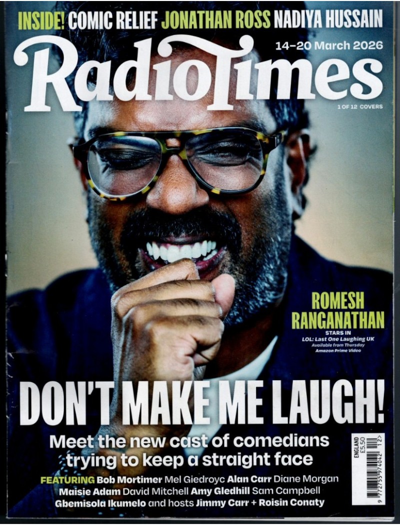 Radio Times Magazine 14th March 2026 - David Mitchell cover