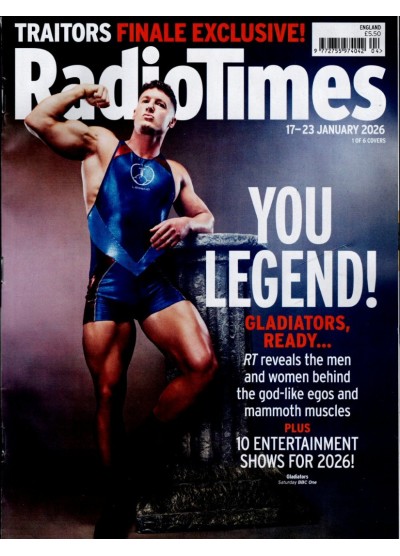 Radio Times Magazine 17th January 2026 Gladiators Radio Times Magazine 17th January 2026 Gladiators