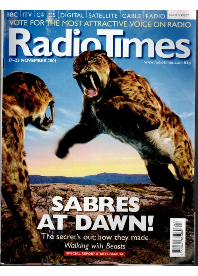 Radio Times Magazine 17th November 2001