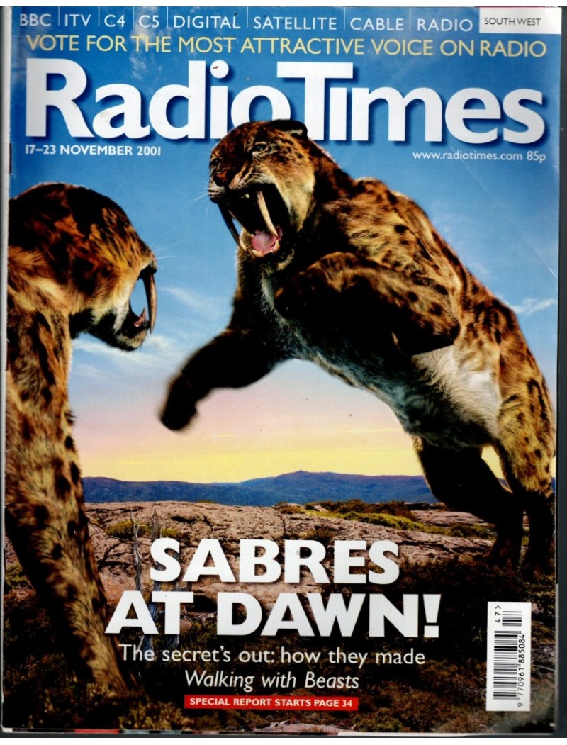 Radio Times Magazine 17th November 2001