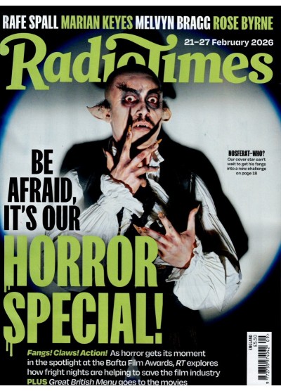 Radio Times Magazine 21st February 2026 Horror Special Issue Radio Times Magazine 21st February 2026 Horror Special Issue