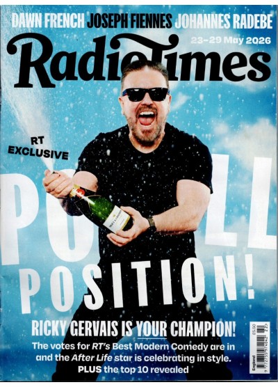 Radio Times Magazine 23rd May 2026 Ricky Gervais Radio Times Magazine 23rd May 2026 Ricky Gervais
