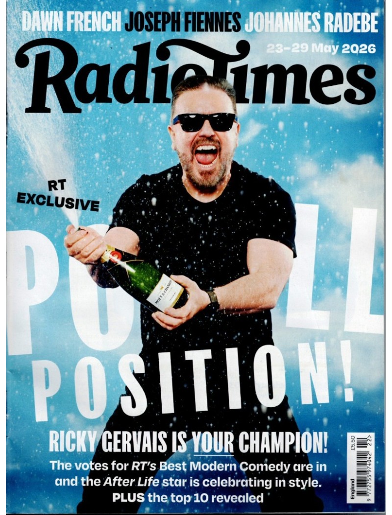 Radio Times Magazine 23rd May 2026 Ricky Gervais