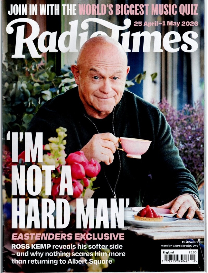 Radio Times Magazine 25th April 2026 ROSS KEMP Eastenders Michaela Strachan Michael Socha