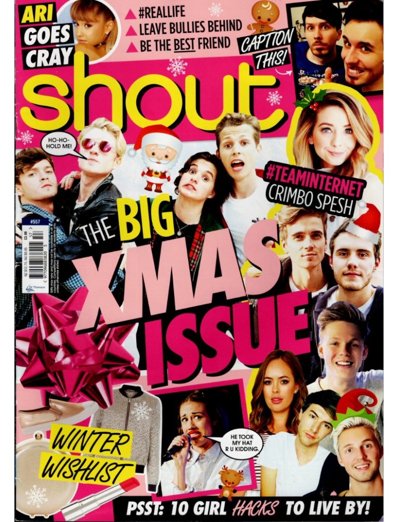 Shout Magazine Big Xmas Issue December 2016