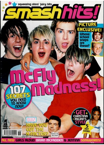 Smash Hits Magazine 3rd September 2004 Smash Hits Magazine 3rd September 2004