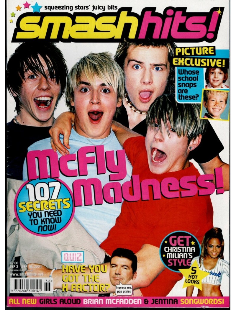 Smash Hits Magazine 3rd September 2004