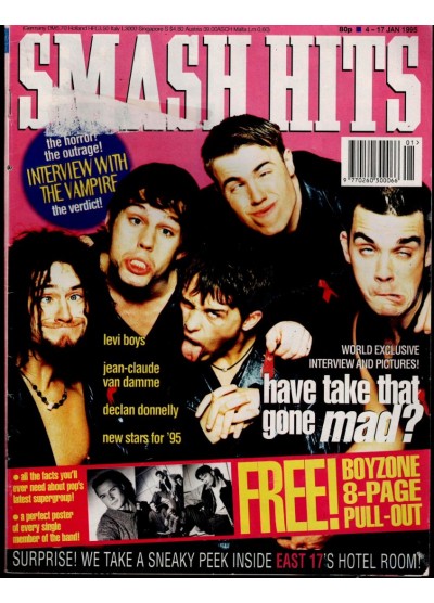 Smash Hits Magazine 4th January 1995 Smash Hits Magazine 4th January 1995