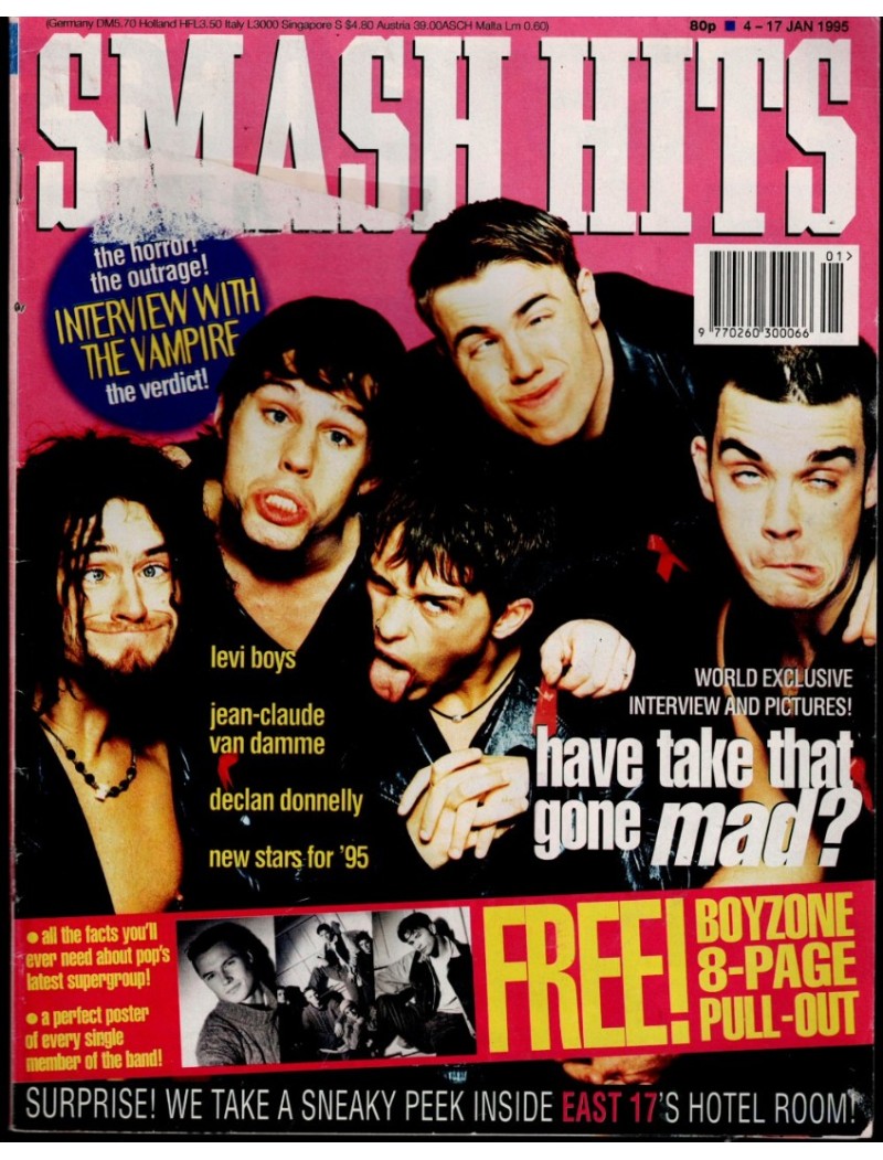 Smash Hits Magazine 4th January 1995