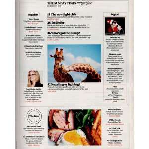 Sunday Times Magazine 14th December 2014 Sunday Times Magazine 14th December 2014