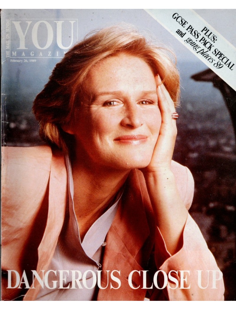 You Magazine 26th February 1989 Glenn Close cover