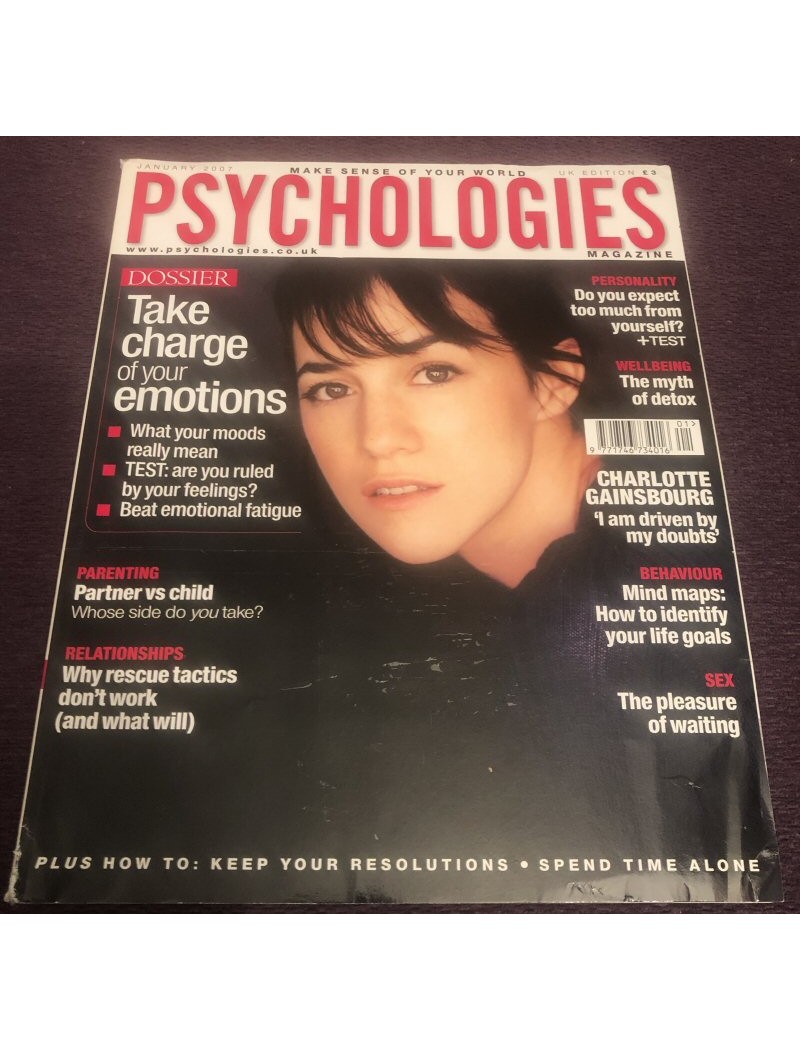 Psychologies Magazine January 2007 Charlotte Gainsbourg