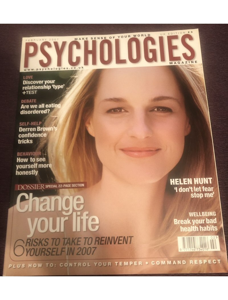 Psychologies Magazine February 2007 Helen Hunt