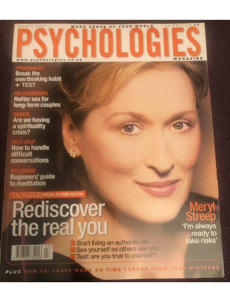 Psychologies Magazine March 2007 Meryl Streep