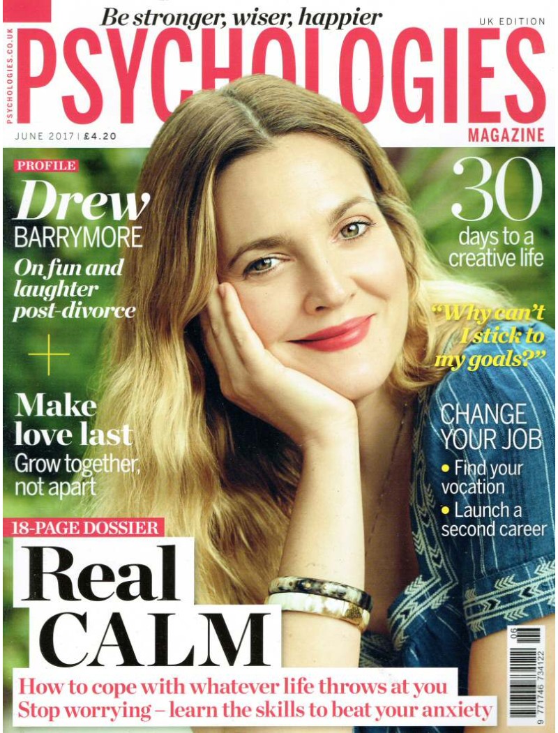 Psychologies Magazine June 2017 Drew Barrymore Psychologies Magazine June 2017 Drew Barrymore