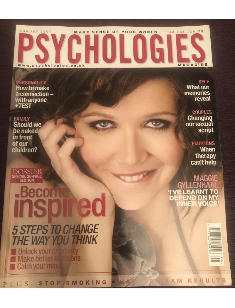 Psychologies Magazine August 2007 Maggie Gyllenhaal