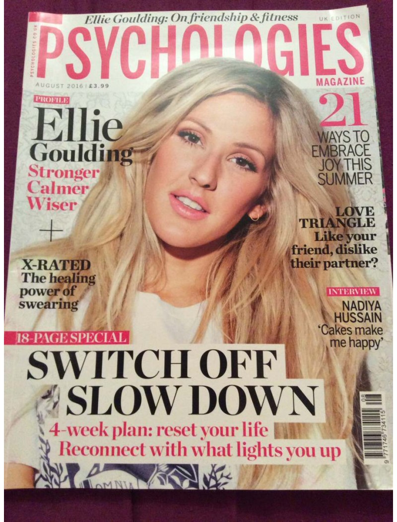 Psychologies Magazine August 2016 Ellie Goulding