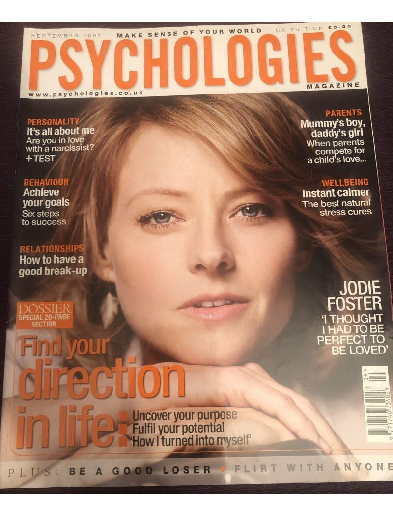 Psychologies Magazine September 2007 Jodie Foster