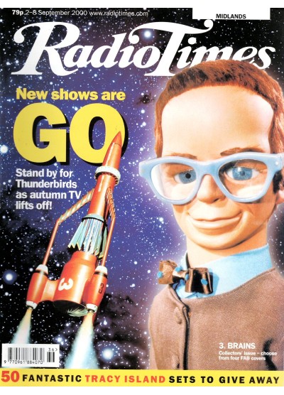 Radio Times Magazine 2nd September 2000 Brains cover