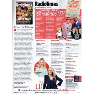 Radio Times Magazine 2nd December 2023