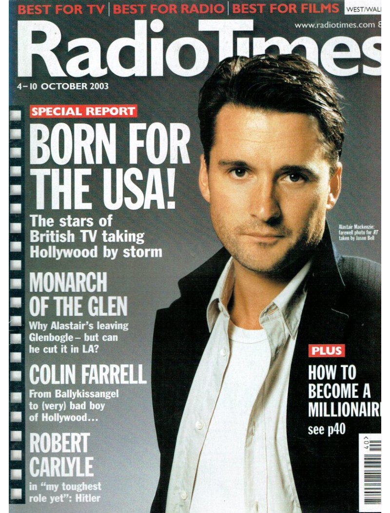 Radio Times Magazine 4th October 2003