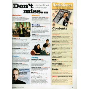 Radio Times Magazine 4th October 2003