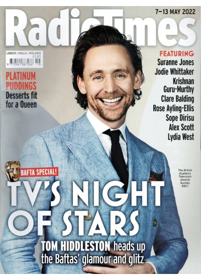 Radio Times Magazine 7th May 2022 Tom Hiddleston