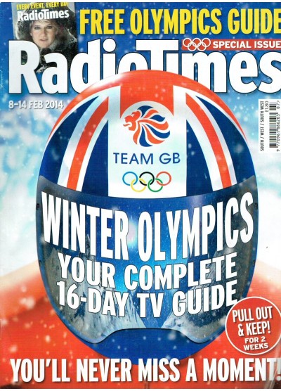 Radio Times Magazine 8th February 2014 The Winter Olympics