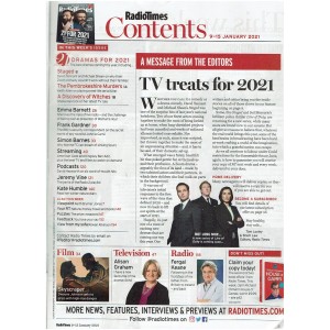 Radio Times Magazine 9th January 2021