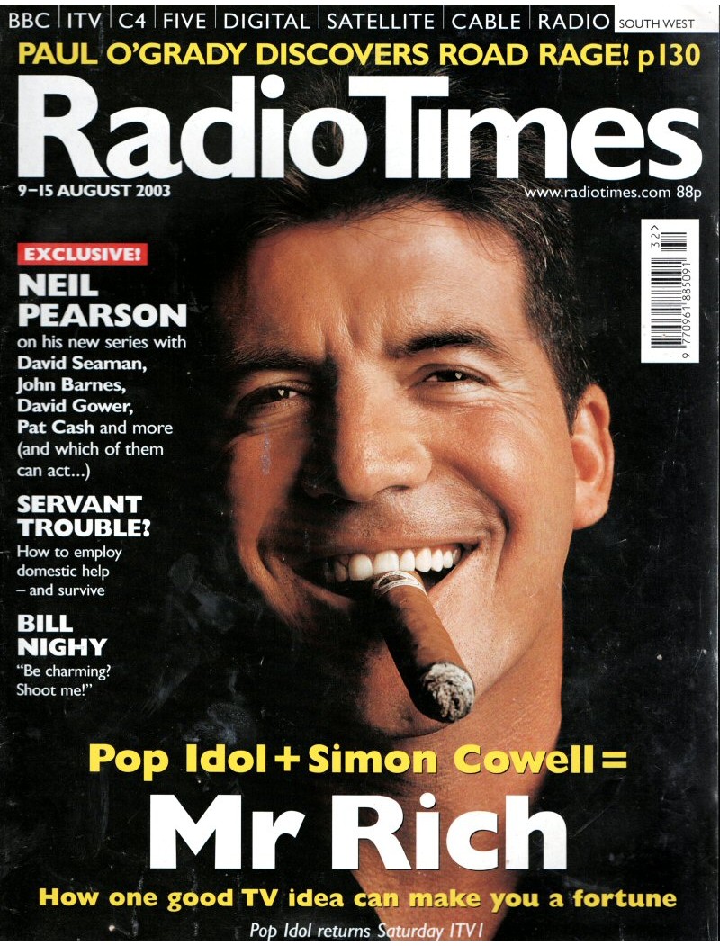 Radio Times Magazine 9th August 2003