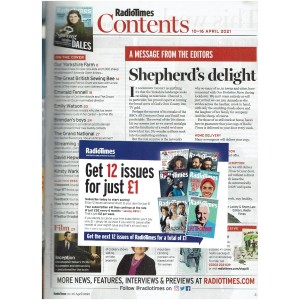 Radio Times Magazine 10th April 2021
