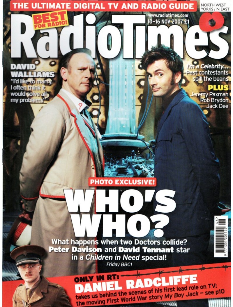 Radio Times Magazine 10th November 2007 Doctor Who