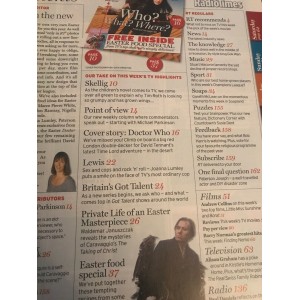 Radio Times Magazine 11th April 2009