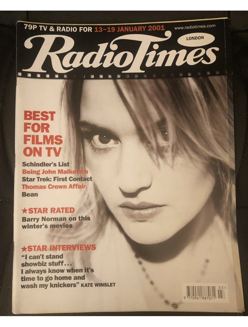 Radio Times Magazine 13th January 2001 Radio Times Magazine 13th January 2001