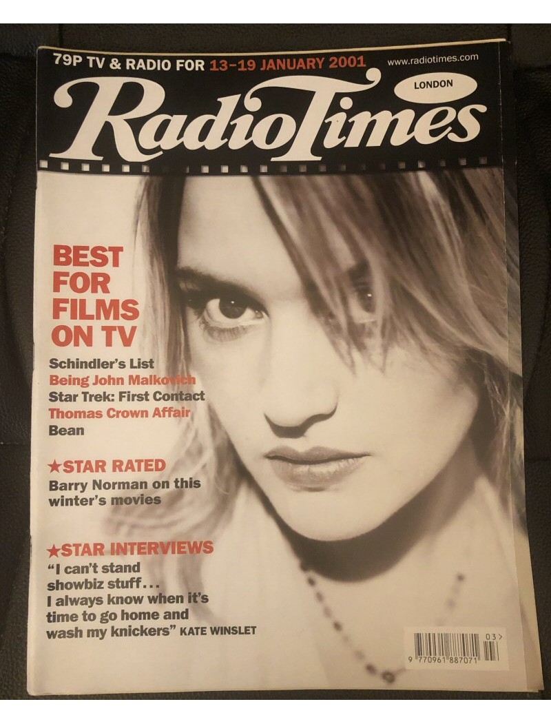 Radio Times Magazine - 2001 13/01/01